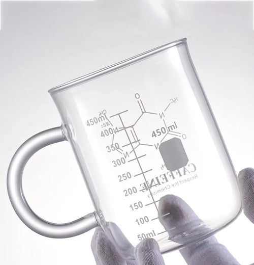 Nuvora 450Ml High Borosilicate Glass Measuring Cup Handle — Nuvora