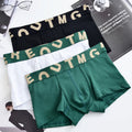Brand Solid Cotton Boxer Underwear — Swuffy