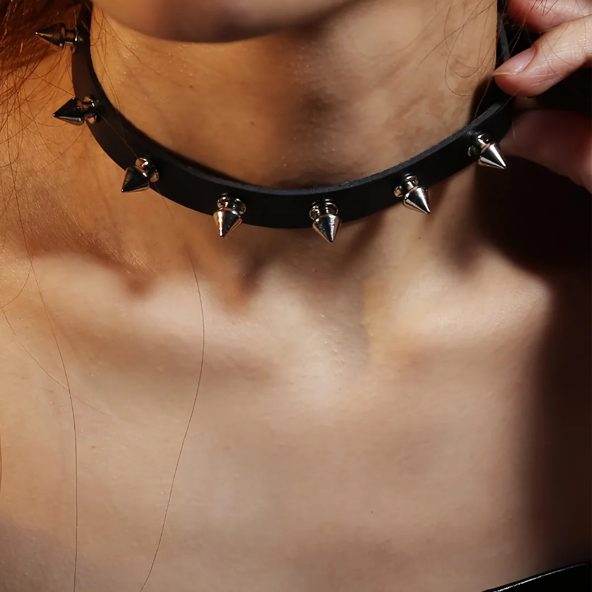 Gothic Punk Rivet Choker Necklace — Swuffy