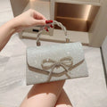 Rhinestone Bowknot Evening Bag Glitter — Swuffy
