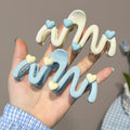 Blue Heart Wave Shaped Hair — Swuffy
