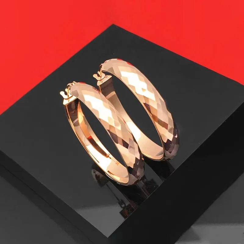 Purple Gold Prism Luster Earrings — Swuffy