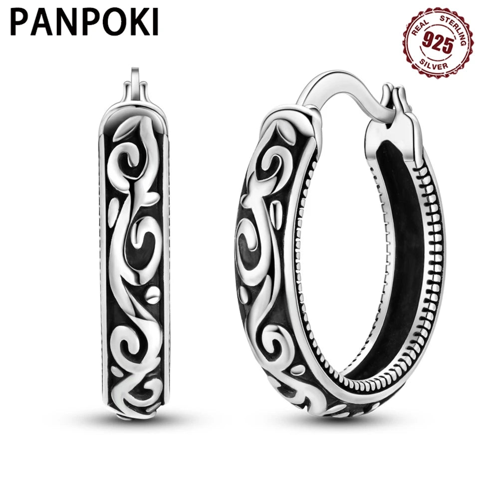 Sterling Silver Retro Grass Pattern — Swuffy