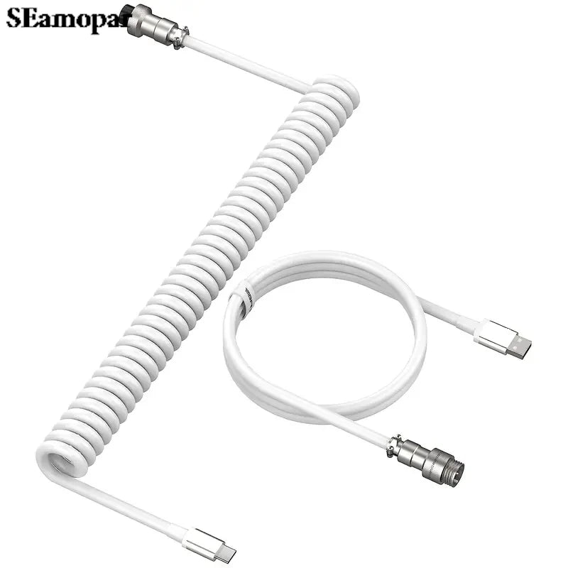 Coiled USB-C Keyboard Cable — Swuffy