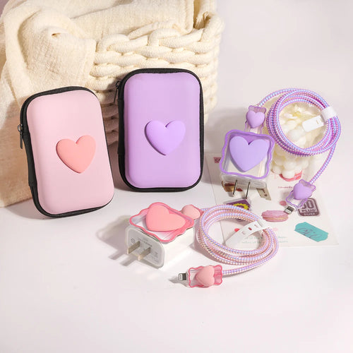 3D Heart Charging Cable Protectors (6-Pack) — Swuffy