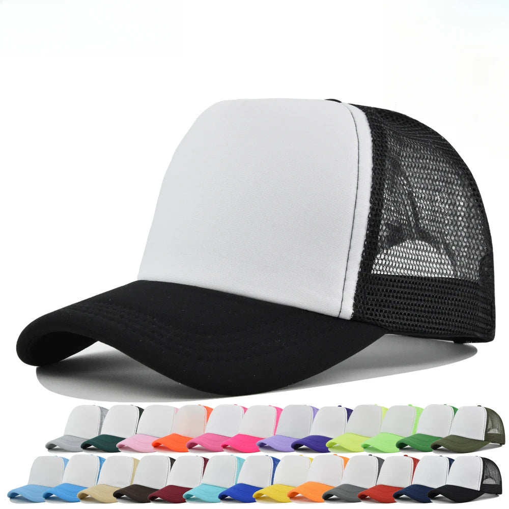 Plain Baseball Cap Adjustable Trucker — Swuffy