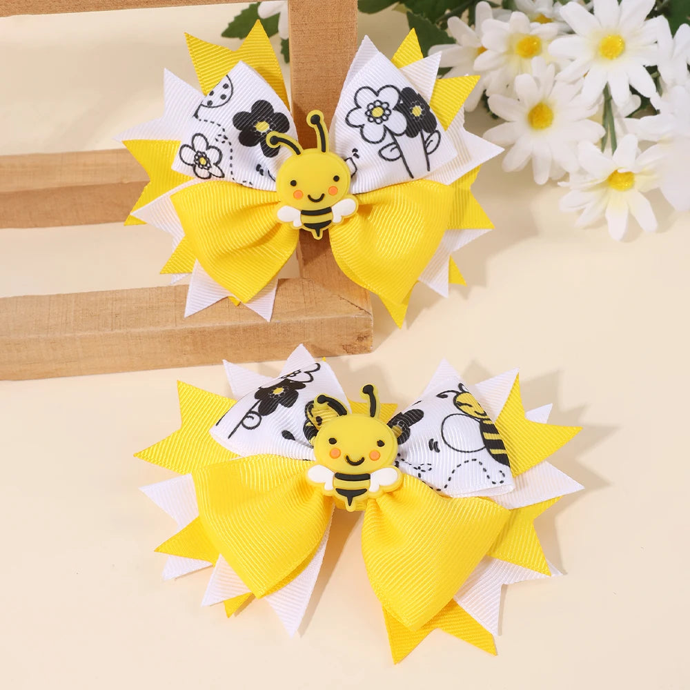 Floral Bow Hairpin — Swuffy