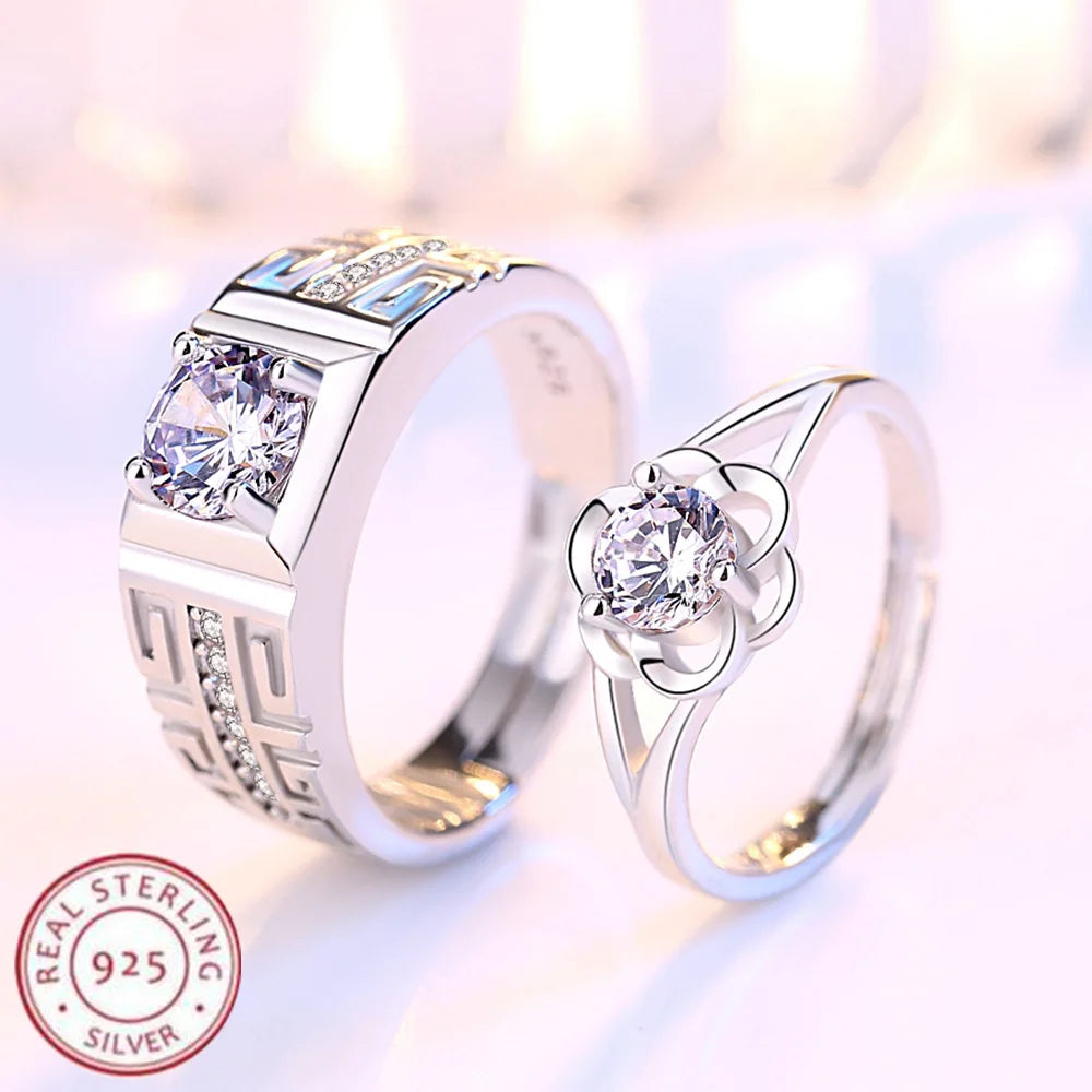 Couple Ring Sterling Silver Aaa — Swuffy