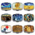 Oil Painting Metal Medicine Box — Swuffy