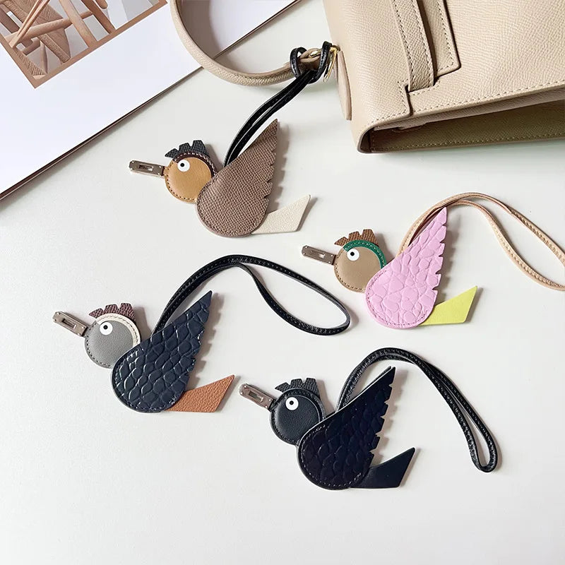 Leather Lovely Birdy Bag Charm — Swuffy