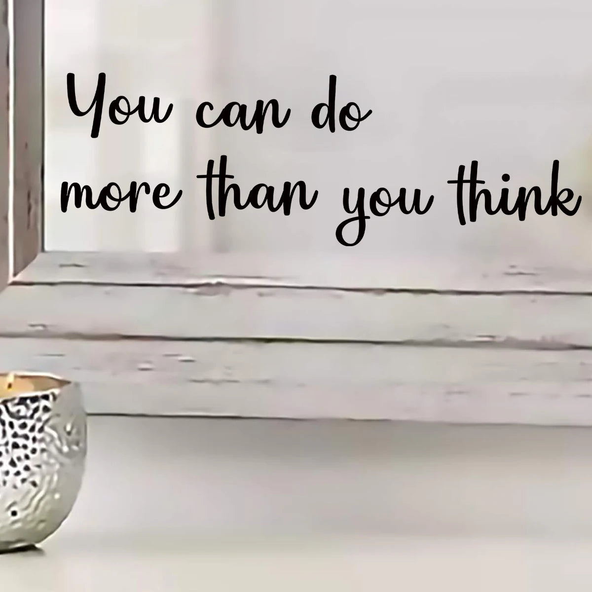 Inspirational Encouraging Quotes Pvc Mirror — Swuffy