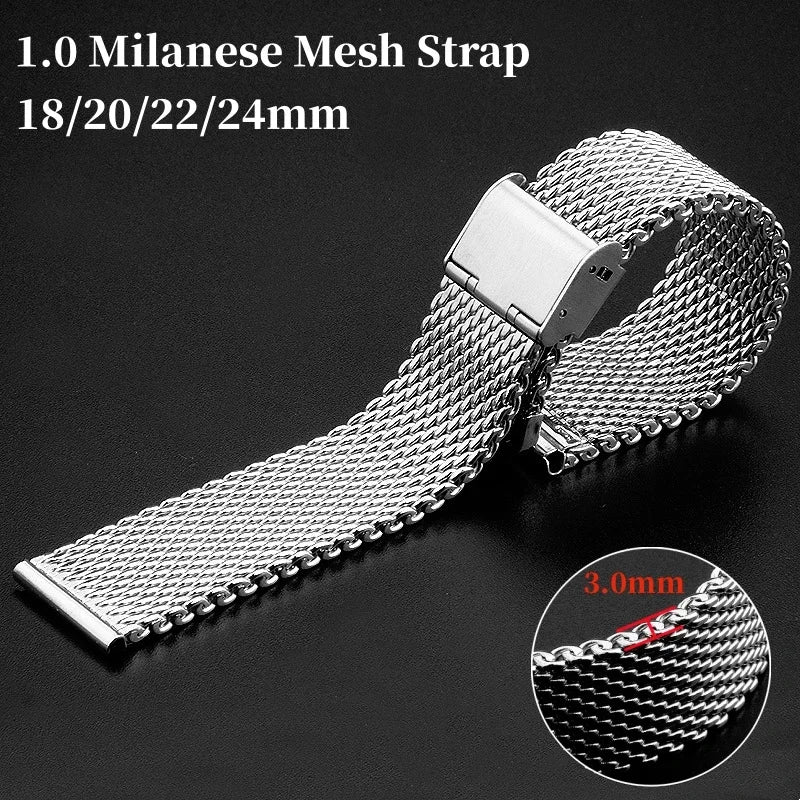 Mesh Milanese Strap Stainless Steel — Swuffy