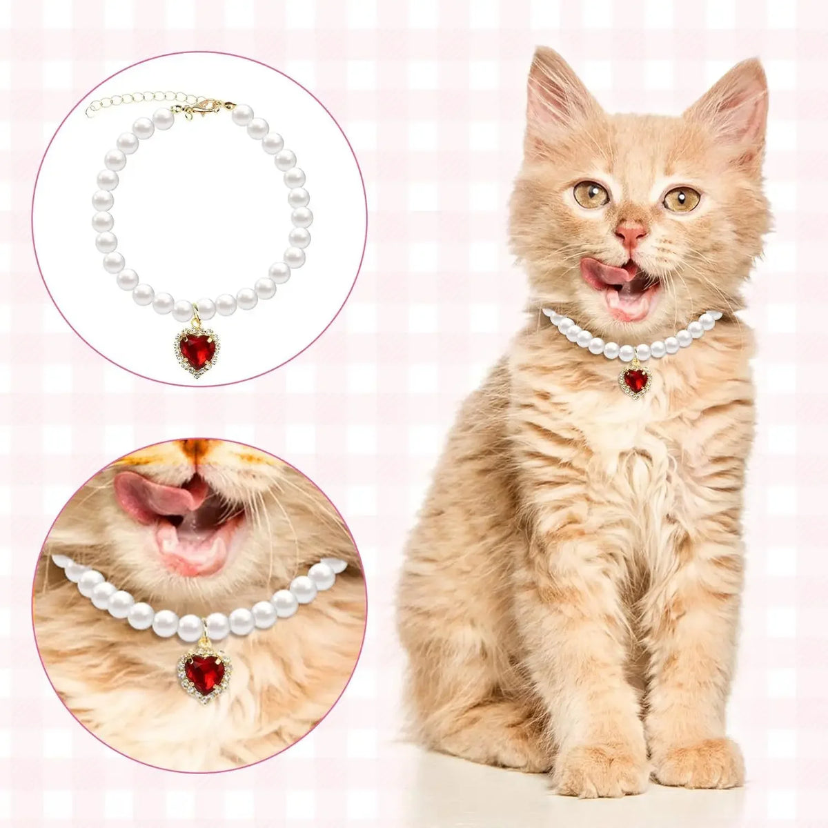 Pet Pearl Collar Necklace — Swuffy