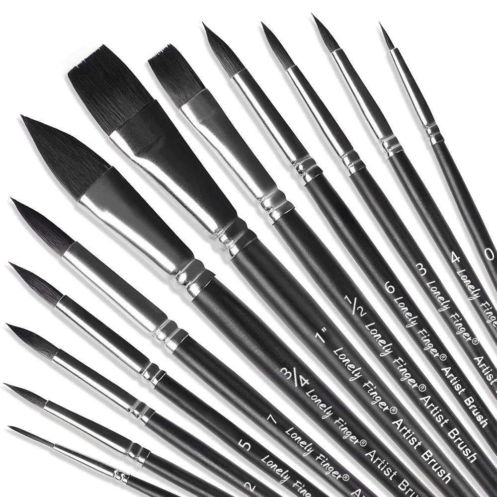 Paint Brushes Synthetic Nylon Tips — Swuffy