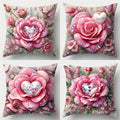 Love Heart Pink Rose Pattern — Swuffy