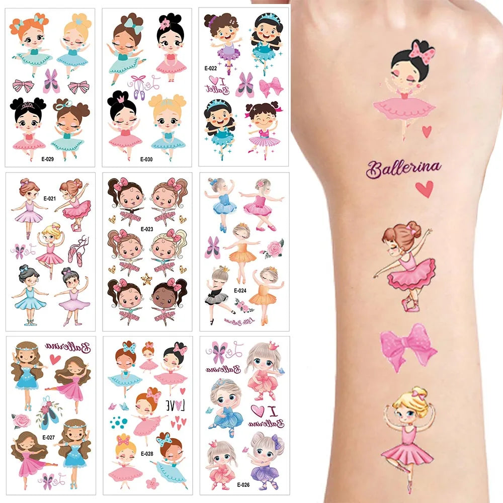 Sheets Ballerina Party Temporary Tattoos — Swuffy