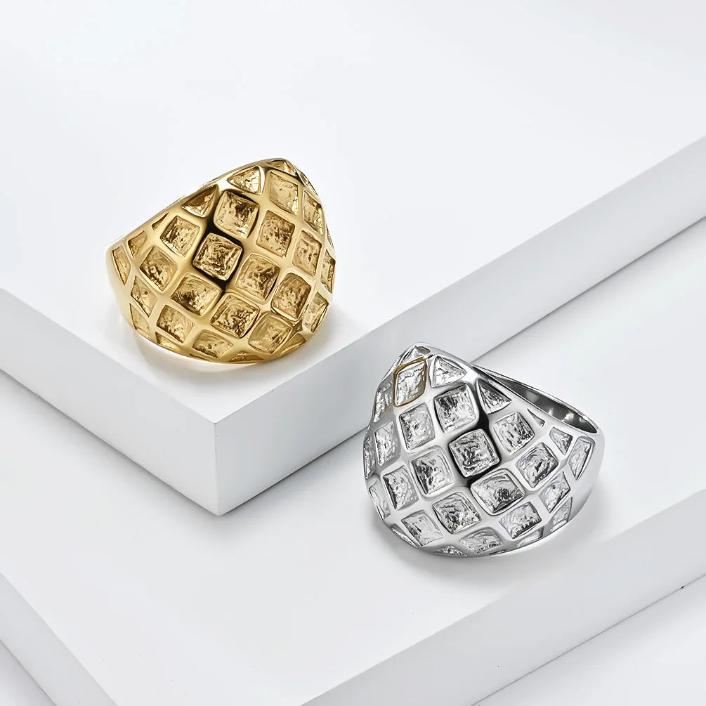 Stainless Steel Golden Honeycomb Pattern — Swuffy