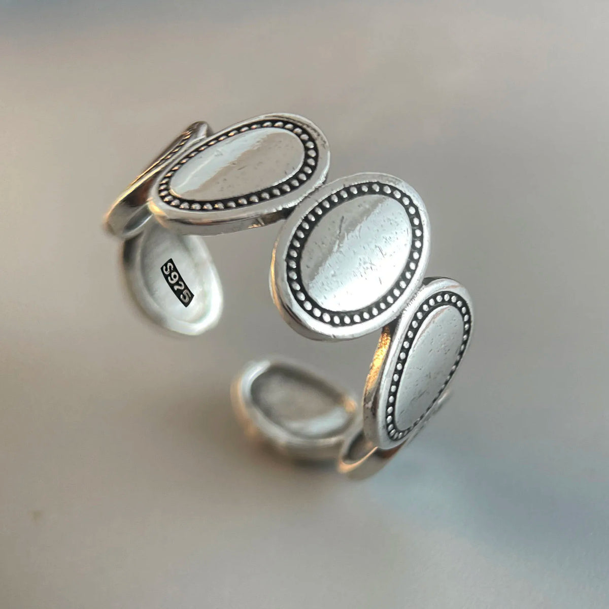 Sterling Silver Rings Wide Vintage — Swuffy