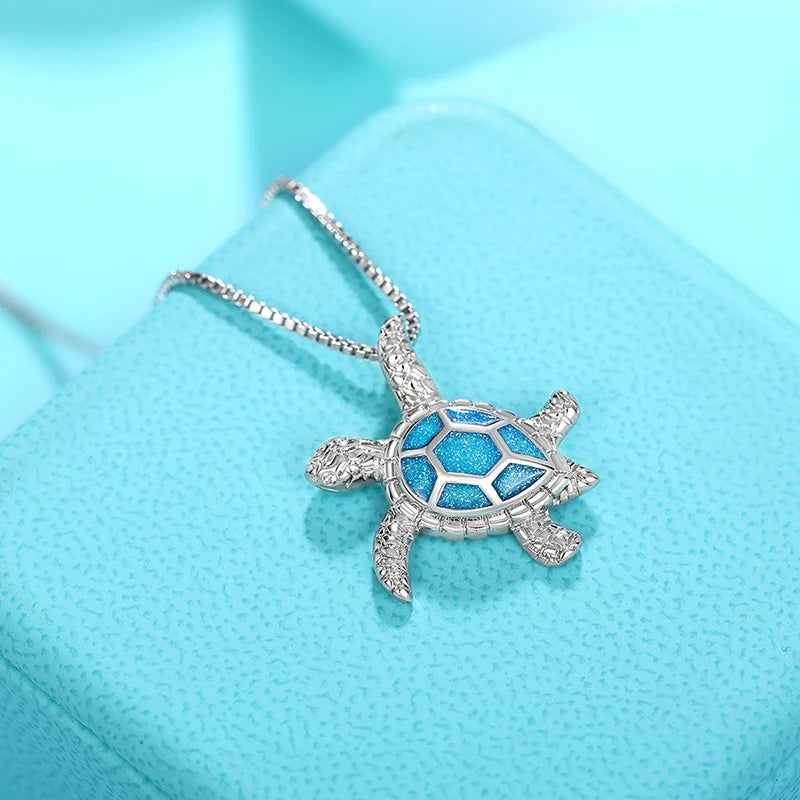 Huitan Turtle Pendant Box Necklace — Swuffy