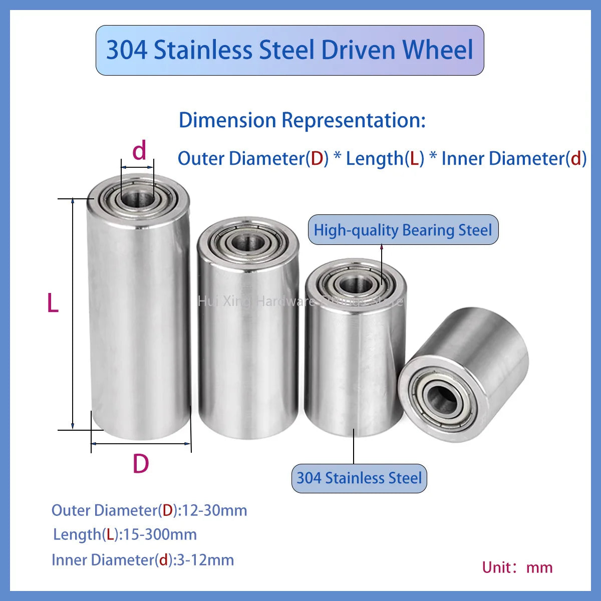 Double Bearing Unpowered Drum Flat — Swuffy