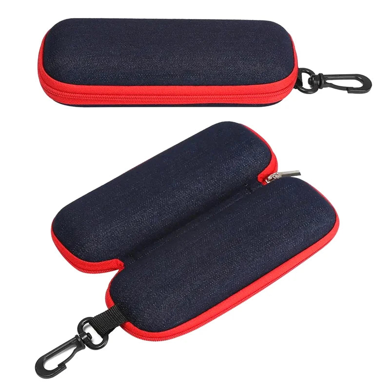 Denim Fabric Glasses Box Zipper — Swuffy