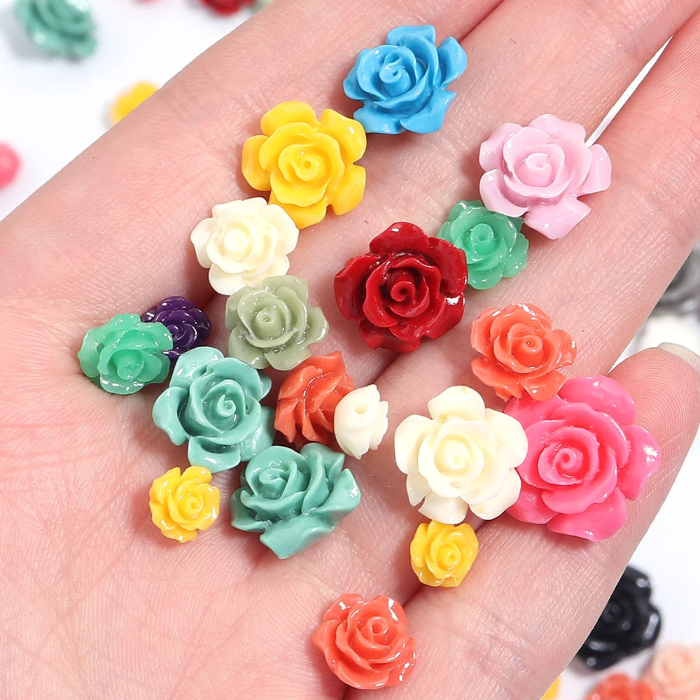 Camellia Nail Art Charms Resin — Swuffy