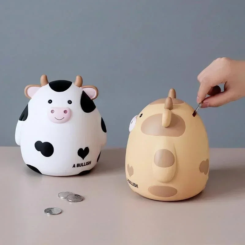 Cow Piggy Bank Cartoon Calf — Swuffy