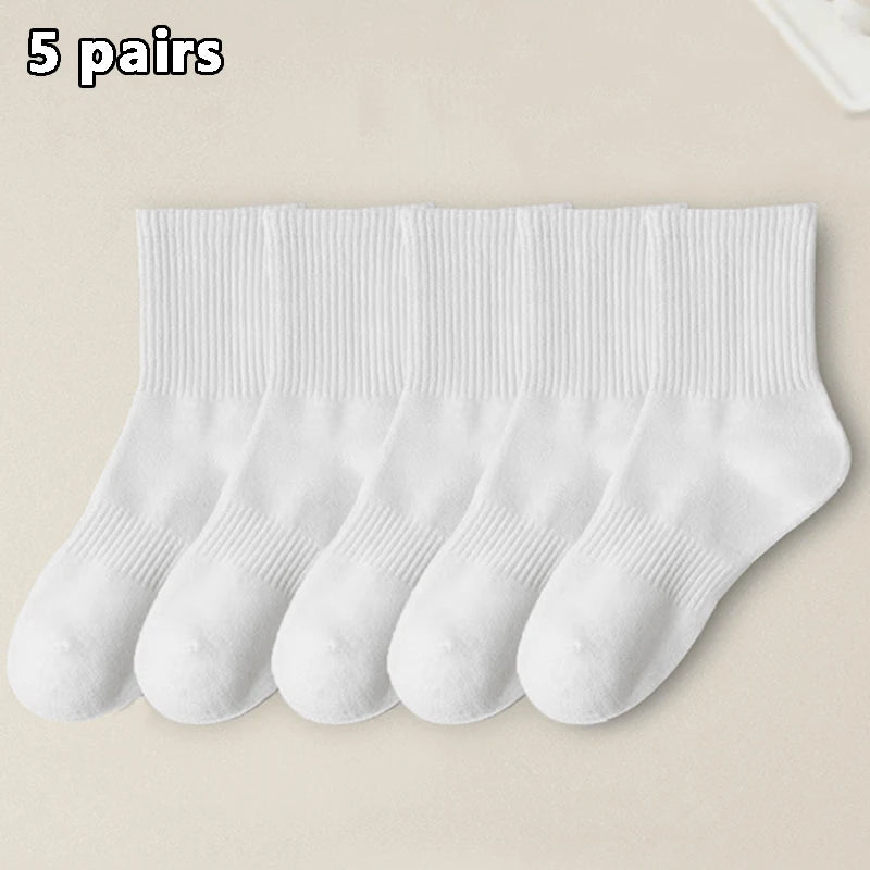 Brand Cotton White Socks Soft — Swuffy