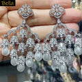 Pearl Drop Earrings Wedding Bride — Swuffy