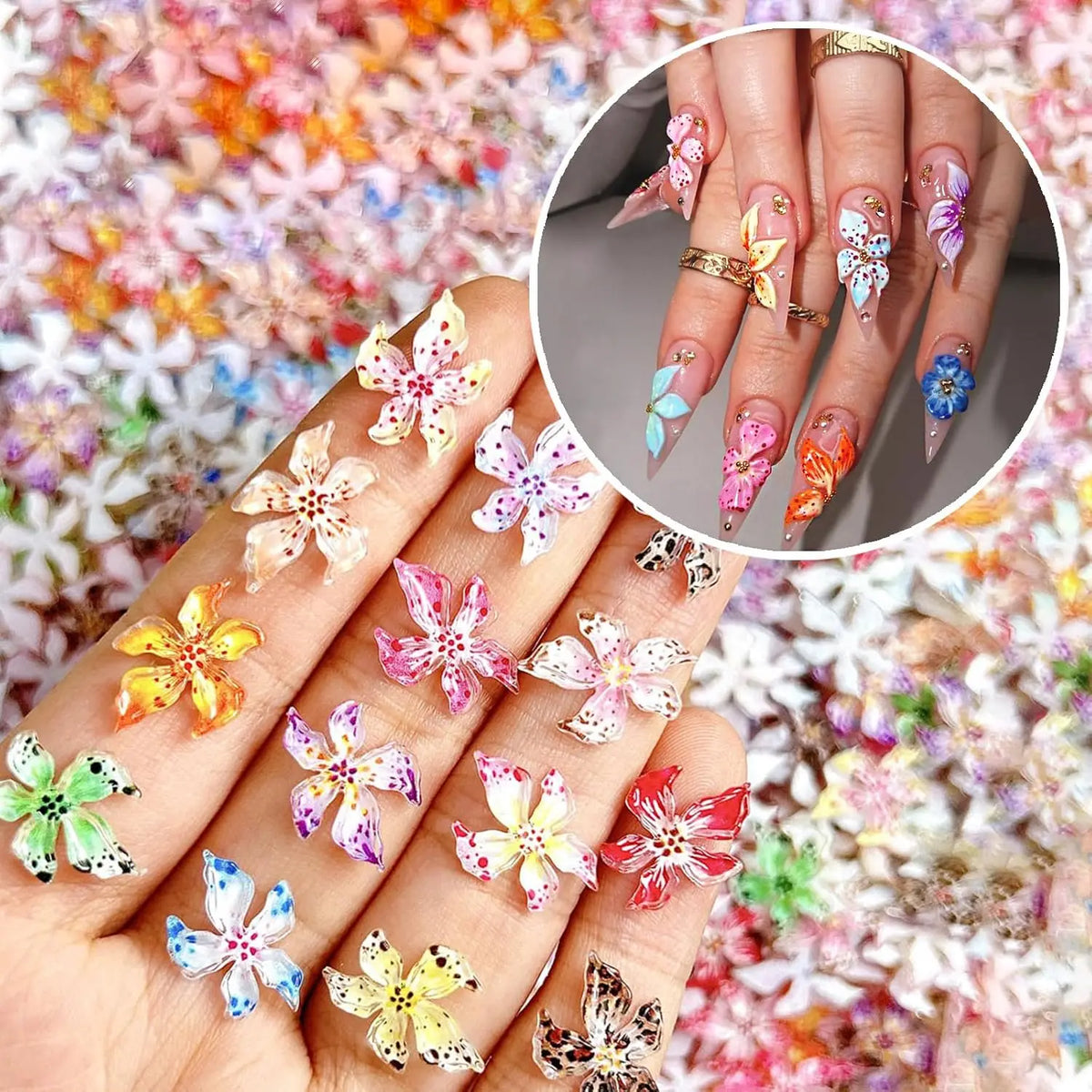 Flower Nail Art Charms Hawaii — Swuffy