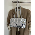 Sequined Bucket Bag Handbags Slouchy — Swuffy