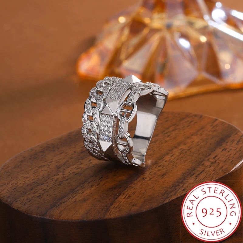 Layer Chain Cz Rings Punk — Swuffy