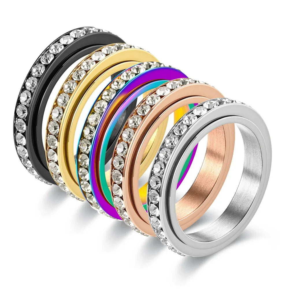 Stainless Steel Spinner Finger Rings — Swuffy