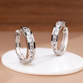Sterling Silver Shining Zircon Earrings — Swuffy