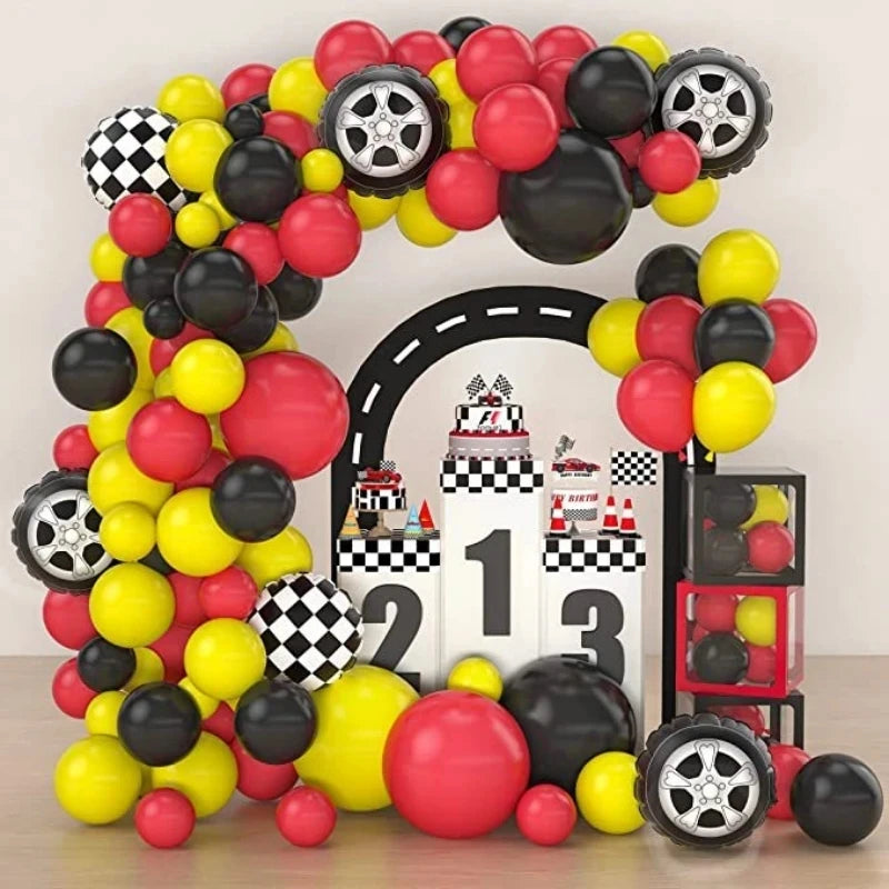 Racing Themed Latex Balloon Arch — Swuffy