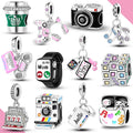 Silver Charms Beads Smart Watch — Swuffy