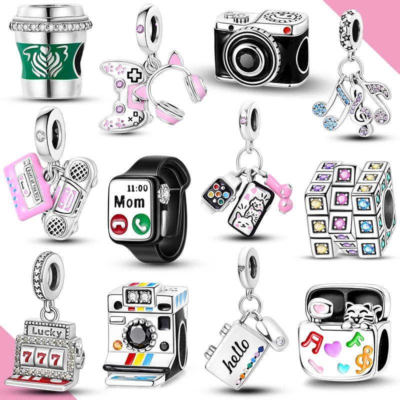 Silver Charms Beads Smart Watch — Swuffy