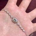 Silver Light Blue Gemstone Bracelet — Swuffy