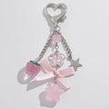 Charm Resin Strawberries Bowknot Heart — Swuffy