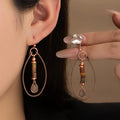 Vintage Stone Bead Earrings Bohemian — Swuffy