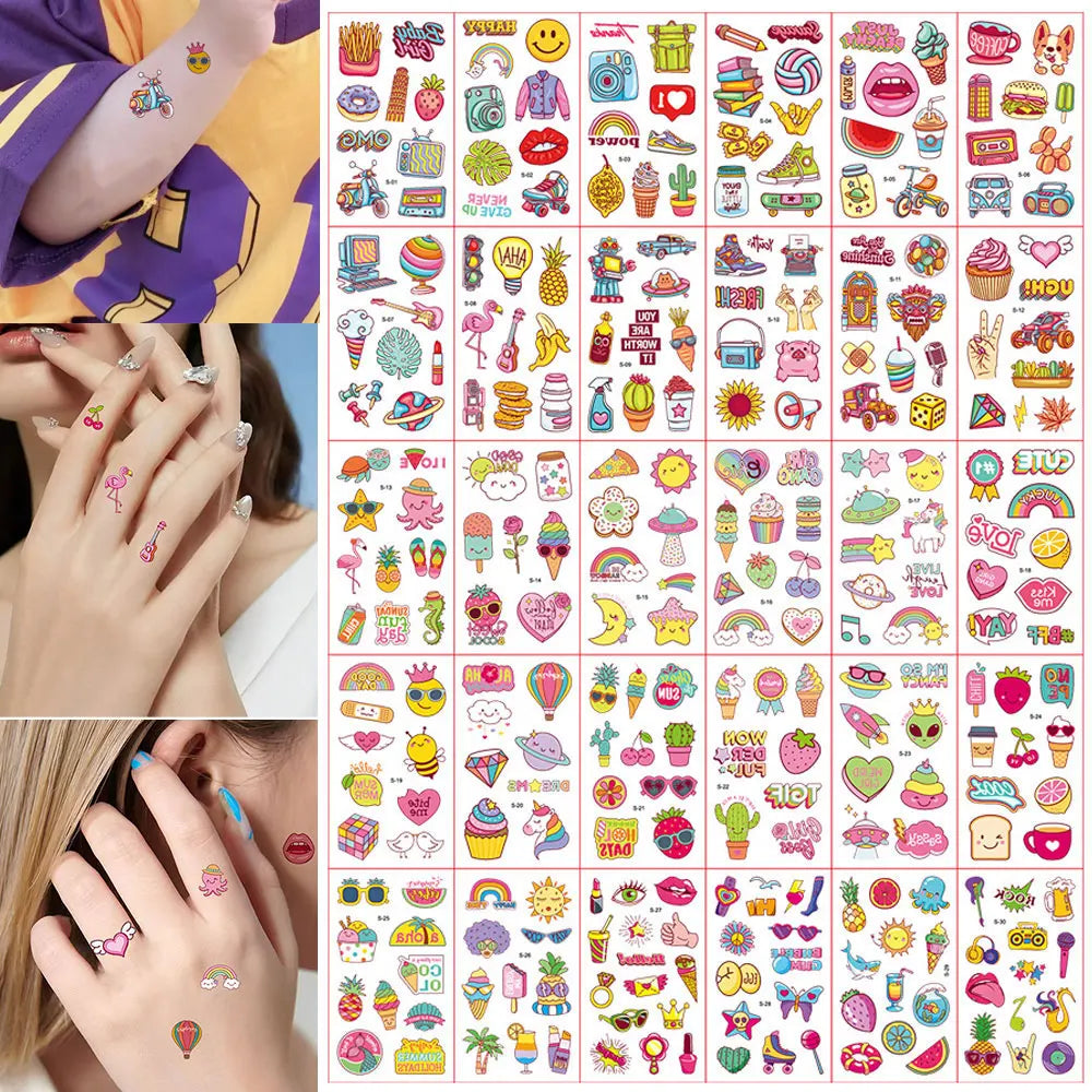 Kids Fruit Temporary Tattoos — Swuffy