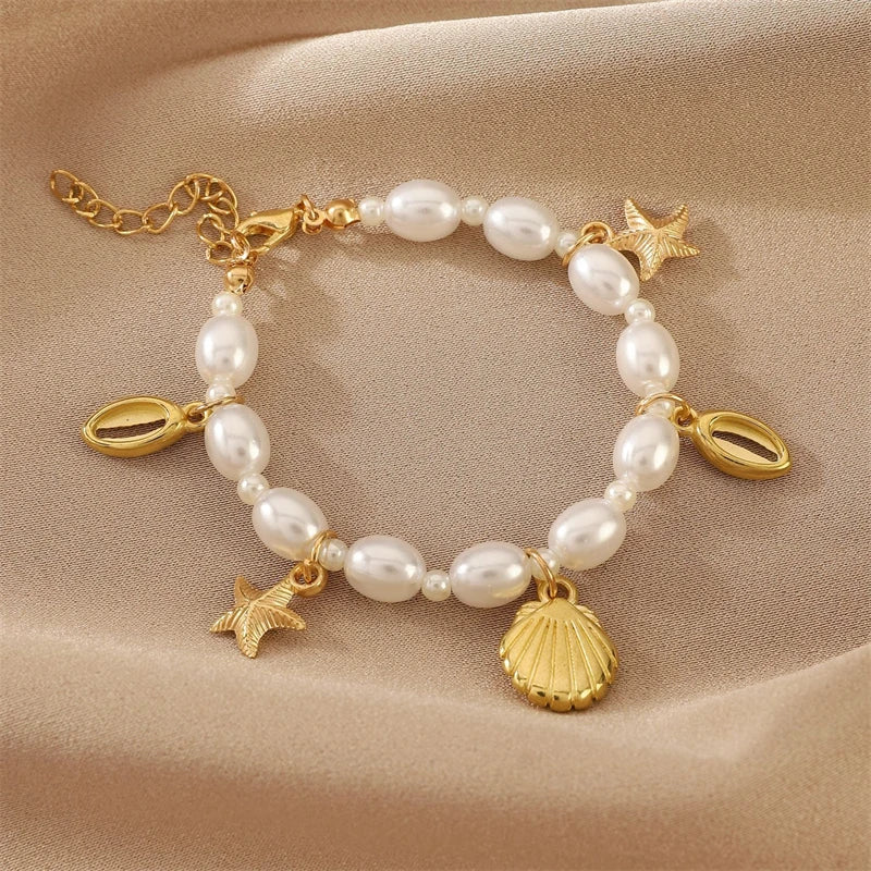 Elegant Simulated Pearl Beads Bracelet — Swuffy