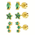 Hypoallergenicity Stainless Steel Zircon Stud — Swuffy