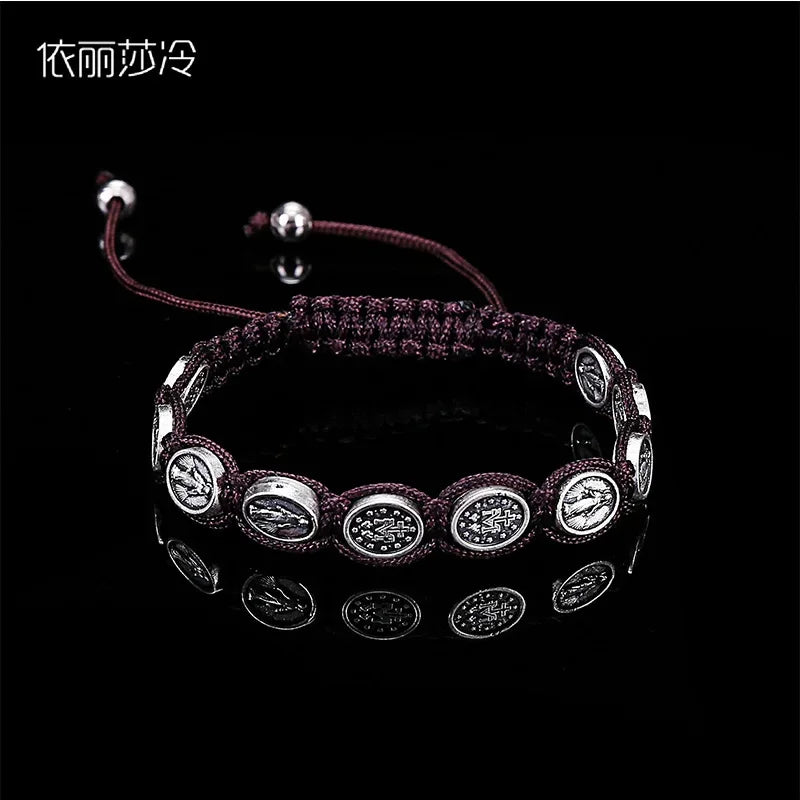 Handmade Catholic Bracelet Virgin Mary — Swuffy