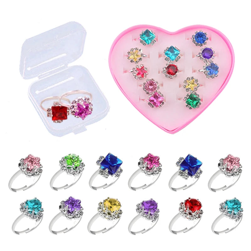 Imitation Diamond Rings Toys Adjustable — Swuffy
