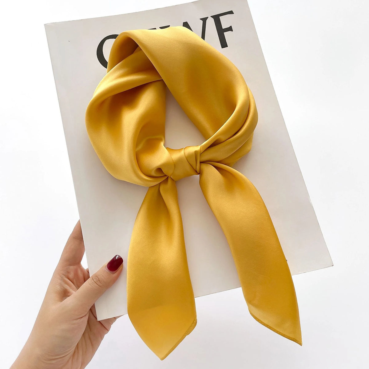 Scarf Handkerchief Plain Neck Scarf — Swuffy