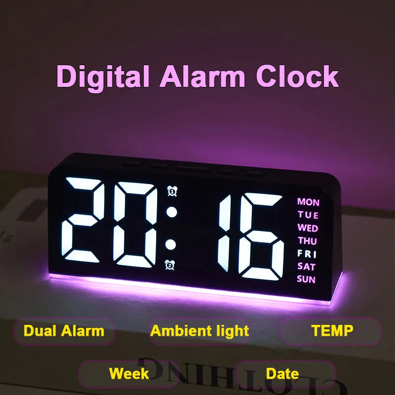 LED Digital Alarm Clock Table — Swuffy