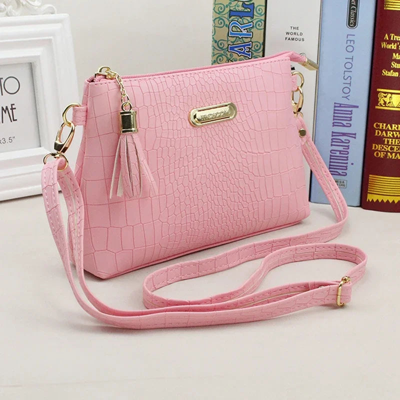 PU Leather Crossbody Bag Crocodile — Swuffy