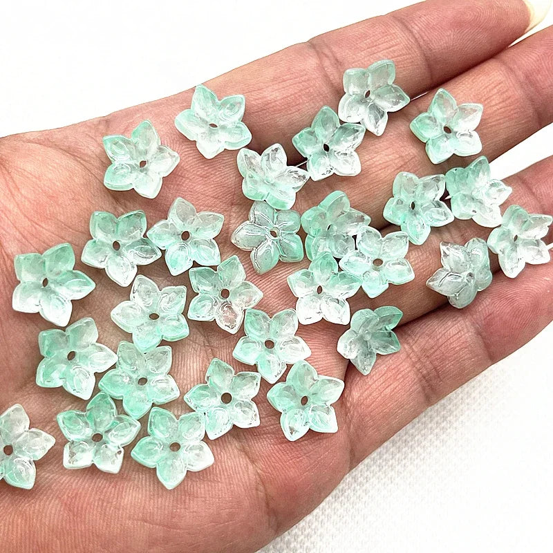 Five Petal Flower Lampwork Beads — Swuffy