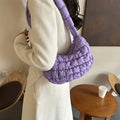 Quilted Pleated Shoulder Bags Padded — Swuffy